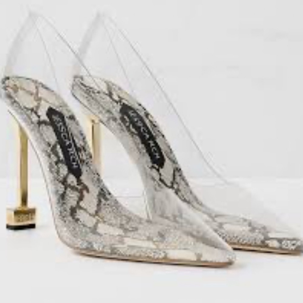 NIB Jessica Rich "So Fancy" Snake Stilettos, Size 38 US 7.5-8